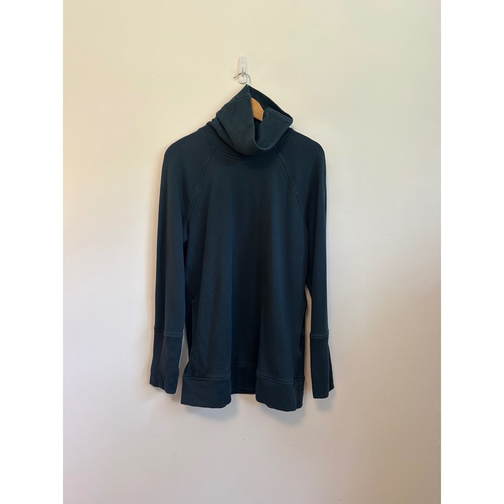 Lululemon Funnel Neck Sweatshirt in Dark Teal Green |‎ Size 12